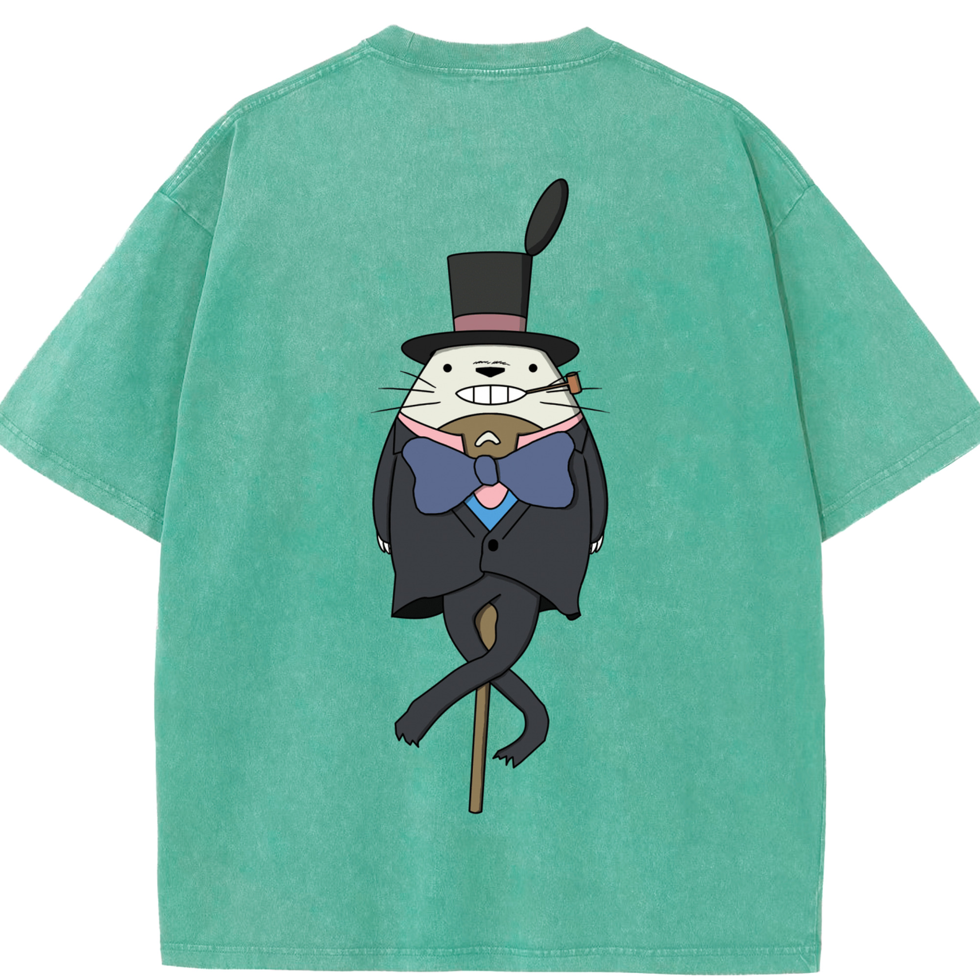 （画像用） となりのトトロ 草壁メイ 草壁サツキ My Neighbor Totoro Satsuki Kusakabe Mei Kusakabe 綿100% ヴィンテージ風 半袖Tシャツ（背面プリント）